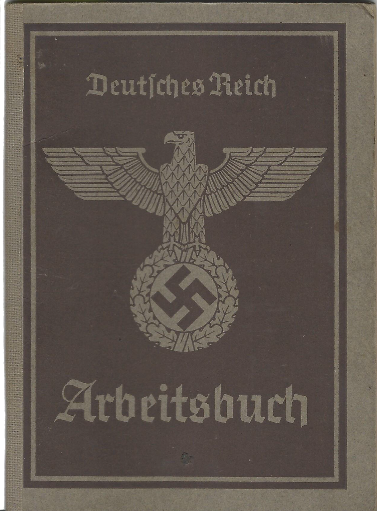 Deutsches Reich - Arbeitsbuch der Josefa Gfatter 