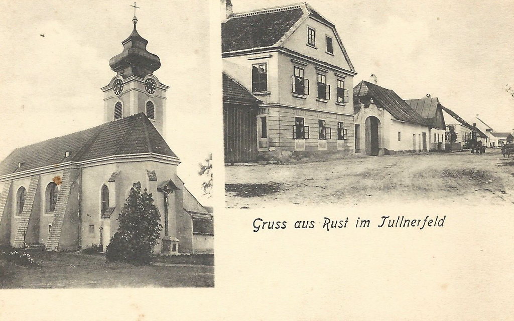 Postkarte 'Gruss aus Rust im Tullnerfeld'